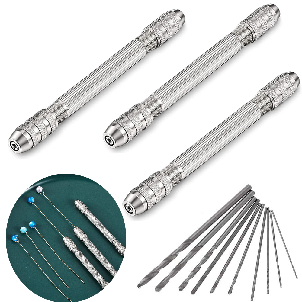 Jewelry Making Drill - Çift Başlı El Matkap Tabanı, 0.8-3.0mm,