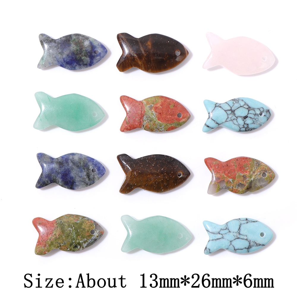 2 adet Balık Şekli Doğal Taş K - Jewelry Making Gemstones incelemesi ve fiyatı